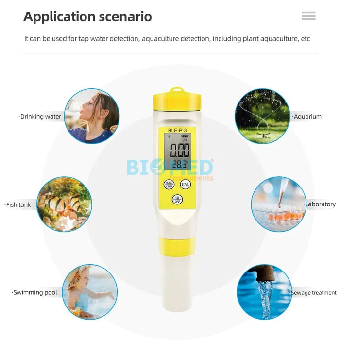 Medidor de Ph / Temperatura, 2 en 1 , Android App