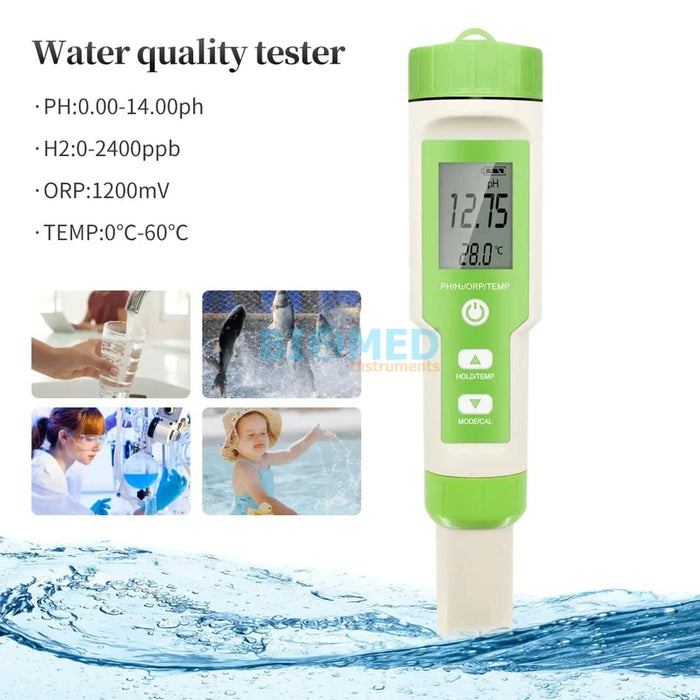 Medidor de pH/ Orp/ Hydrogen / Temperatura , 4 en 1