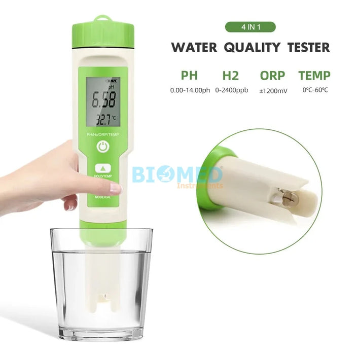 Medidor de pH/ Orp/ Hydrogen / Temperatura , 4 en 1