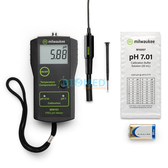 Medidor De Ph Portatil Para La Industria De Bebidas Milwaukee Mw101-Bev