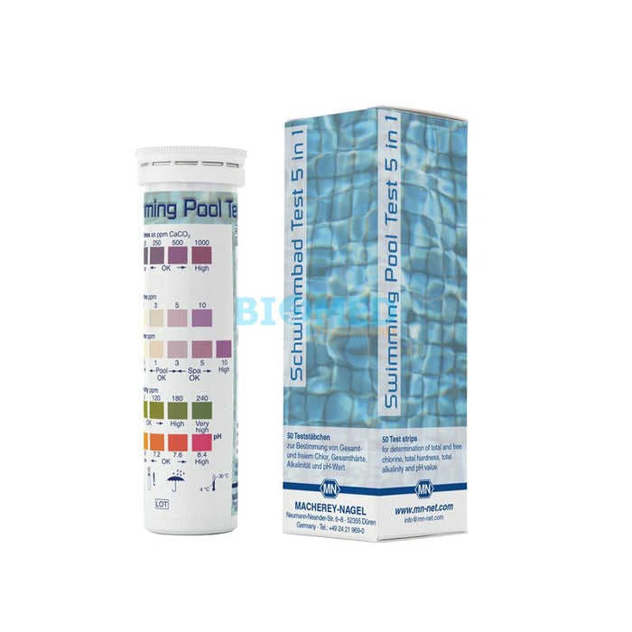Tiras Para Cloro, Alcalinidad Y Ph 50 Unid