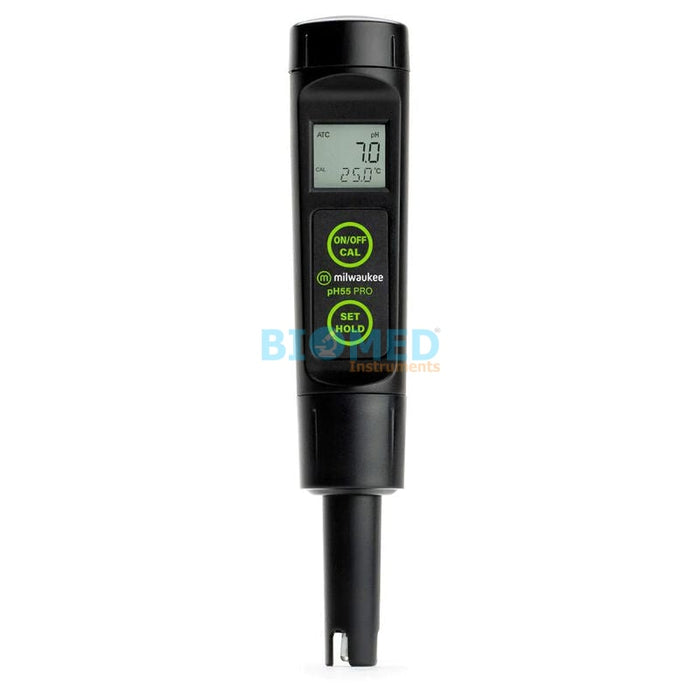 Medidor de pH / temperatura de bolsillo con electrodo reemplazable PH55