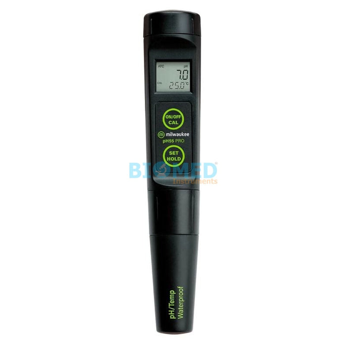 Medidor de pH / temperatura de bolsillo con electrodo reemplazable PH55
