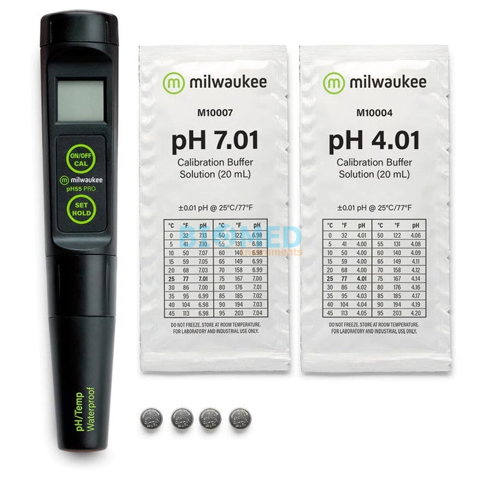 Medidor de pH / temperatura de bolsillo con electrodo reemplazable PH55